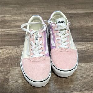 Vans Pink and White Sneakers Stylish Comfort